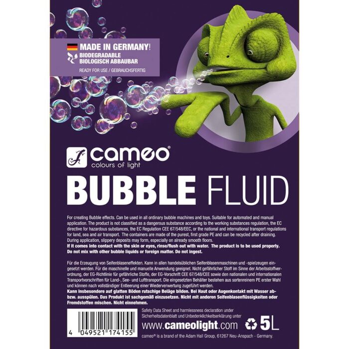 Cameo Bubble Fluid 5L d