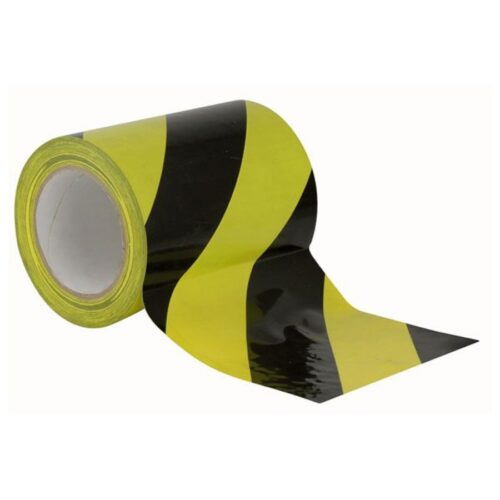 Gaffer Tape Floor Marking Black Yellow 150mm