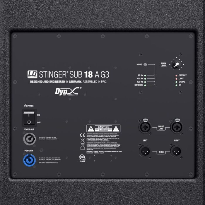 LD Systems STINGER SUB 18 A G3 rear 2